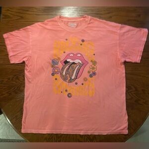 AMERICAN EAGLE BAND TEE OVERSIZED ROLLING STONES GRAPHIC
